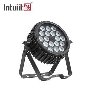 Yüksek Güçlü Alüminyum LED Par Can Sahne Işıkları 18pcs 3W İnce Sahne Aydınlatma Par