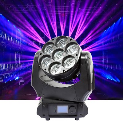 Rgbw 4 In 1 Led Işın Yıkama Piksel Hareketli Kafa Işığı Dmx Sahne Hareketli Kafa 7x40w