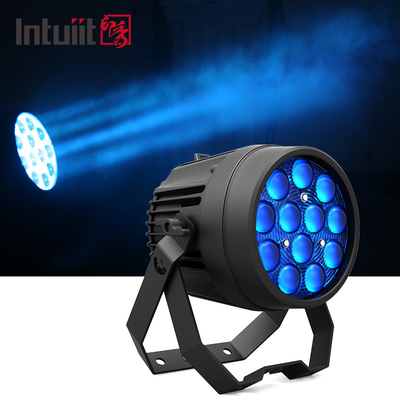 Kapalı 12x10W RGBW LED Par Can Sahne Işığı IP65 DJ LED yakınlaştırma Par Işığı