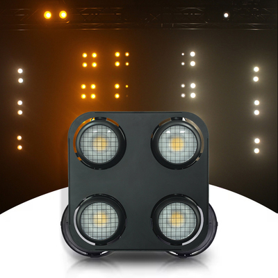 LED körlük ışığı 4x90W LED COB Sahne Işığı Amber ve Sıcak Beyaz LED İzleyici Körlükleri DJ Müzik Barında Işık