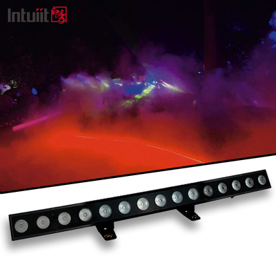 15*10Watt Dış Bina IP65 Su geçirmez Sert Çubuk Pixel DMX512 RGBWA-UV 6IN1 LED Duvar Yıkama Işığı