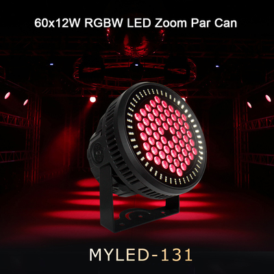 Dış mimari aydınlatma 60 PCS X 12W RGBW 4 in 1 LED Su geçirmez Par ışık IP65