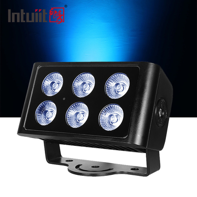 Yeni Tasarım Dış Mimarlık Landşaft LED Işığı Dar Parlaklık Açısı IP65 6*5W RGBW DMX512 LED floodlights