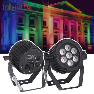 22W Alüminyum LED Par Işıklar DMX 512 Parti Kulübü Disko Işıkları RGBW 3in1 LED Par Can Sahne Işıkları