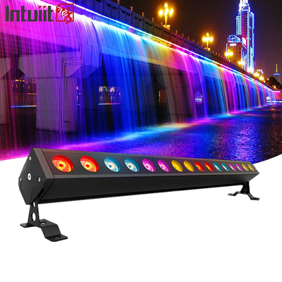 Dmx 16x5w rgbw 4in1 Su geçirmez sahne ışık powercon oditoryum barlar için led duvar yıkayıcı