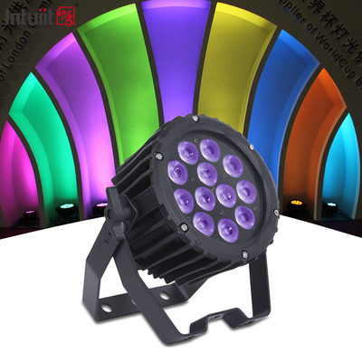 Mini yıkama ışığı DMX 12X3W rgbw disko aydınlatması led par konser parti için sahne ışıkları