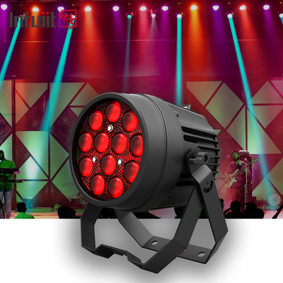 Düğün DJ 12x10W RGBW 4in1 Led Flat Par Can Scene Lights For Disco Christmas