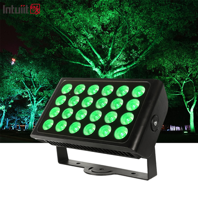 Su geçirmez 24pcs 160w LED Fırtına Işığı RGBW 4 In 1 Şehir Renkli Işık 24*10w Dış LED Duvar Yıkamacı Sahne Işıkları