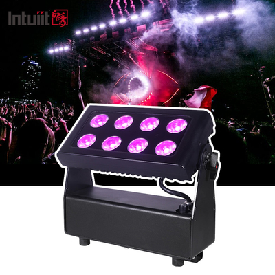 8X15W RGBW 4'te 1 LED Yüklü Işıklar Pil ile çalışan Sahne Işıkları DJ Işıkları Uzaktan ve DMX Kontrolü