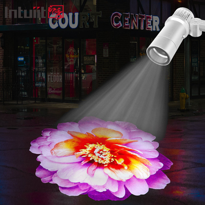 Özel 60W IP65 LED Gobo Logo Projekörü Su geçirmez Alüminyum gövde ile Dış Ev Reklam lambaları