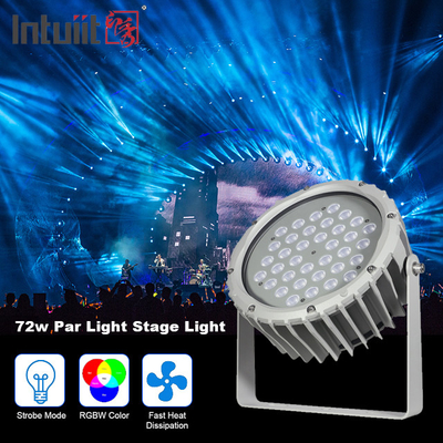 Fasad manzara DMX512 RGBW kontrollü su geçirmez IP65 Dışarıdaki 72W LED sel ışığı