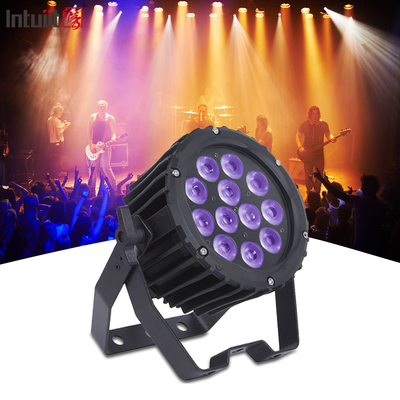 İç mekan 4'te 1 LED Mini Par Can Light 12x3w RGB Par Light Partiler Oteller