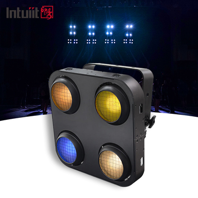 Ip65 4x90w Amber+Sıcak beyaz RGB Led Cob İzleyici Kör Işık Dış Su geçirmez 4 Göz