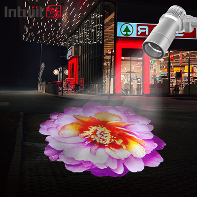 LED 60W Dış Suya Karşılıklı Logo Gobo Projeksiyonu Döner Logo Projeksiyonu Led Gobo Projeksiyonu