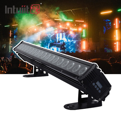 18x8W led duvar yıkama makinesi bina dışı için dmx512 ışıkları ile 4in1 açık alan aydınlatma çubuğu