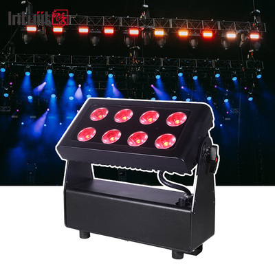 8x15w RGBW DMX512 IP65 Su geçirmez DJ Düğün Sahnesi Şehir Renkli Duvar Yıkama Makinesi Dış Su Fırtınası LED Yıkama Işığı