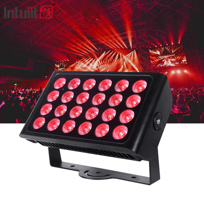 24PCS 10w Su geçirmez LED Duvar Yıkama Işığı Yüksek Güçlü LED Sel Işığı RGBW LED Şehir Renkli Işığı