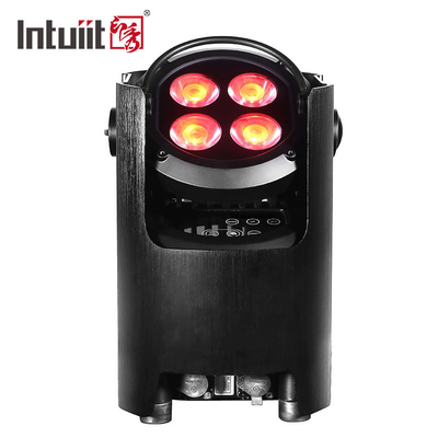 Aküyle Yüklü Işık 4*12W RGBW 4in1 LED Yıldırımlar Akü Par Işık Dj Club Partisi Düğün Sahnesi