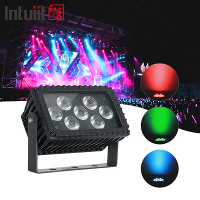 7x3W RGB Dışarıda LED Fırtına Işığı 25 Derece Duvar Yıkayıcı DMX Kontrolü