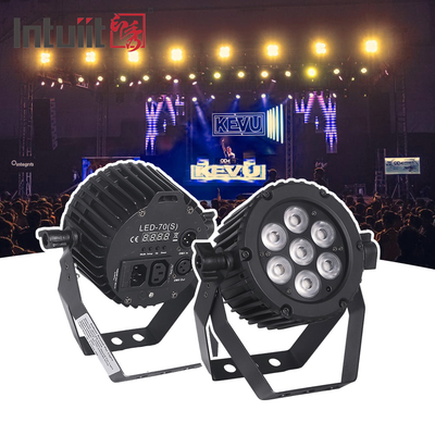 LED Sahne Işığı 7X22W RGB Alüminyum DMX512 Düğün etkinliği için LED Par Işık