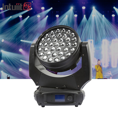 Led yıkama 37pcs 10w rgbw zoom 37x10 led hareketli baş zoom yıkama hareketli baş dj disko etkinliği sahne aydınlatması