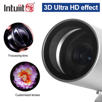 60W Dış Su Dayanıklı Lazer Işık Asansör LED Lens Reklam Logo Lamba Gobo Projektor