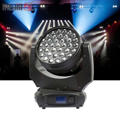 LED Yıkama 37x10W Zoom Sahne Işığı DMX Yay Yıkama Hareketli Baş Fenerleri