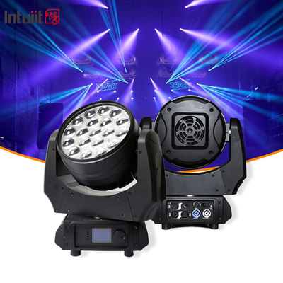 Hareketli Baş Fenerleri 19x15W Zoom DJ Fenerleri RGBW LED Işınlama Efekti Sahne Işığı Rave Etkinliği için Disko Etkinlikleri Göster KTV