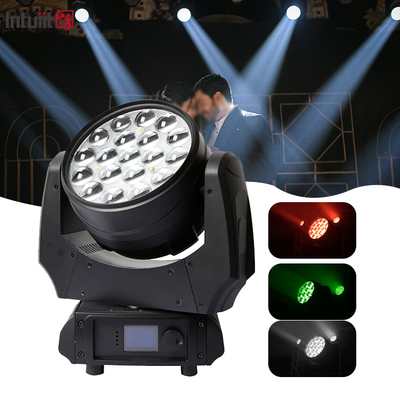 LED Sahne Işığı 19x10W DMX RGBW 4in1 Zoom LED yıkama Duvar Hareketli Baş Işığı DJ Bar Disco Club Konseri için