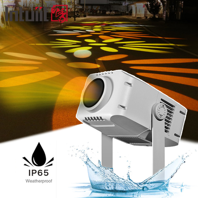 100W Dış Reklam LED Gobo Logo Projektoru Işık Döner Su geçirmez DMX512 Kontrol Alüminyum Çizgi Projektoru IP65