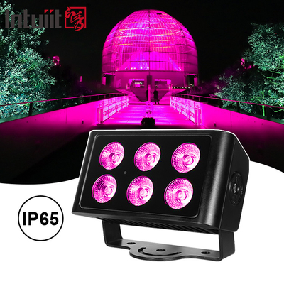 6x5W Led Rgbw 4in1 Su geçirmez Ip65 Şehir Rengi Duvar yıkayıcı Led yıkama sel ışığı