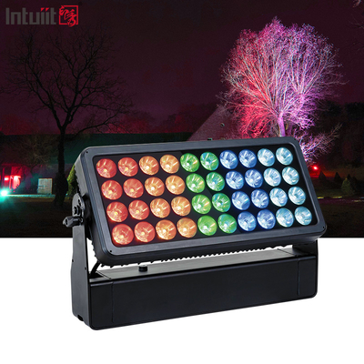Dış DJ Etkinlik Kör Işıklama IP65 Şehir Rengi Duvar Yıkama Aygıtı Sahne 40X10W RGBW 4 in 1 LED Duvar Yıkama Cihazı Şehir Renkli Işık