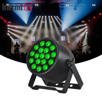 DJ Light 18pcs 20W 6IN1 RGBWA-UV Flat Par Dış Mimarlık Yıkama Işığı IP65 18x20W LED Su geçirmez Par