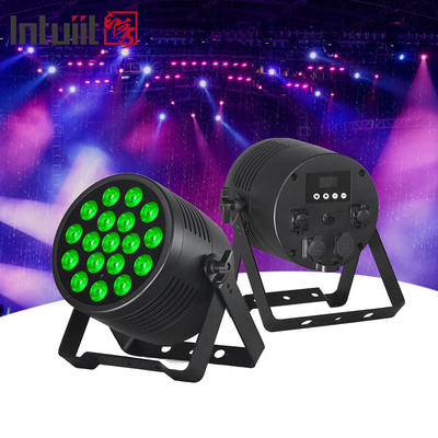 Güçlü 18x20W Dışarıda RGBWA-UV 6in1 IP65 Su geçirmez DJ Disko Şehir Düğün Etkinliği Sahne LED Par Işık