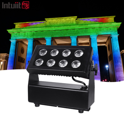 IP65 Su geçirmez 8x10w Kablosuz Pil Güçlendirilmiş Par Uplight Dmx Sahne Led Duvar Yıkama Işığı