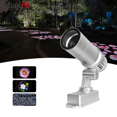 Dış Su geçirmez Reklam Gobo Projector Light 60W Pattern Rotation Led Gobo Logo Light