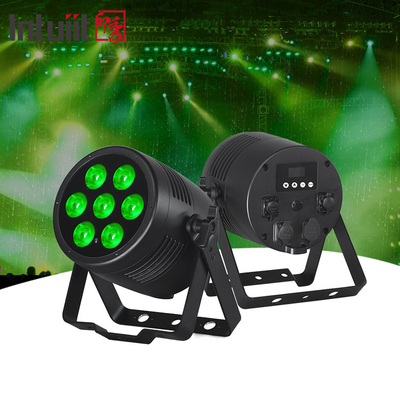 Su geçirmez Kablosuz DMX Dış 7x20W RGBWA UV 6in1 IP65 LED Par Light Uplight Dış