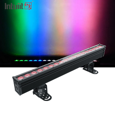 18×10W RGBW 4in1 Su geçirmez Dış LED Duvar Yıkama Işığı DMX Sahne Dış Pixel LED Çubuk Işığı IP65 Projeksiyon Işıkları