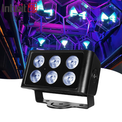 6x5W Dış Su geçirmez DMX512 RGBW LED Floodlight Villa Avlu Bina Köprüsü Projesi Manzara Işığı Renkli Floodlight