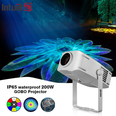 200W Gobo Projector Dış Kapı Ip65 Parlaklık Reklam Led Logo Işık Gobo Projector Depo Reklam Işıkları