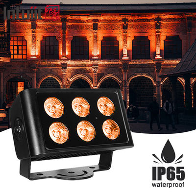 DMX512 6x5W RGBW 4in1 IP65 Su geçirmez DJ Düğün Sahnesi Şehir Duvar Yıkama Makinesi Dışarıda LED Yıkama Fırlatma Işığı