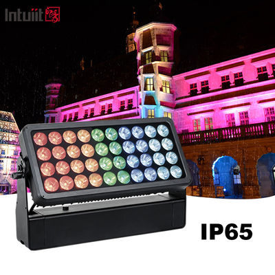 Dış 40 * 10W RGBW LED Şehir Renkli Işığı Çamaşır Çamaşır Efekti Su geçirmez Duvar Çamaşır Fırlatma Işıkları IP65 DMX512 Kontrol Modu