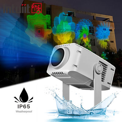 100W LED Dönen Reklam Logosu Işığı Dış Mekan IP65 Su Geçirmez Özel Desen Gobo Projektör