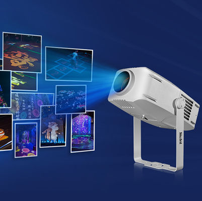 200W Su Geçirmez Ip65 Dış Mekan İç Mekan Özel Reklam Gobo Led Yakınlaştırmalı Logo Projektör Işığı