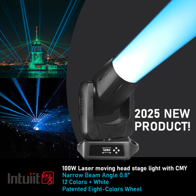 Yeni IP66 Su Geçirmez 100w Lazer Işın Hareketli Kafa Işığı Dış Mekan Dmx Sahne Aydınlatma Ekipmanı