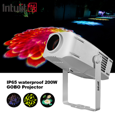 Açık hava IP65 Su geçirmez Led 200W Gobo Efekt Işık Renkli Logo Projeksiyon Park LED Işıklar