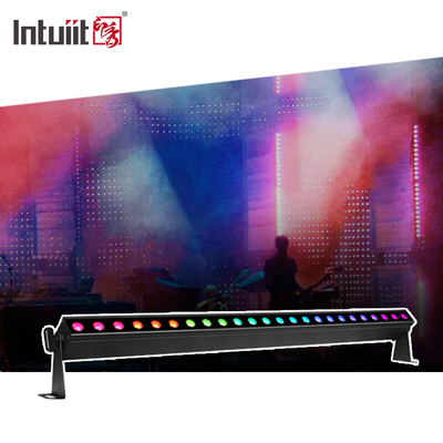 24*2W Disko DJ Pil ile çalışan Duvar Yıkayıcı DMX Sesle Etkili Led Sahne Işık Çubuğu