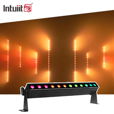IP20 Sahne Etkinlik Partisi Düğün 12x2W RGBW DMX Pil ile çalışan LED Duvar Yıkayıcı Yüklü