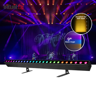Düğün DJ Partisi için Yüksek Parlaklıkta Işıklandırmalar için İç Mekan Kullanımı 24x2W RGBW Led Duvar Yıkama Işığı