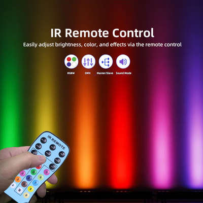 Yıkama Işığı IP20 DMX512 Gelişmiş Akıllı Müzik Çözümü 24 * 2W RGBW LED Işıklar Doğrusal Bar Duvar Yıkamacı